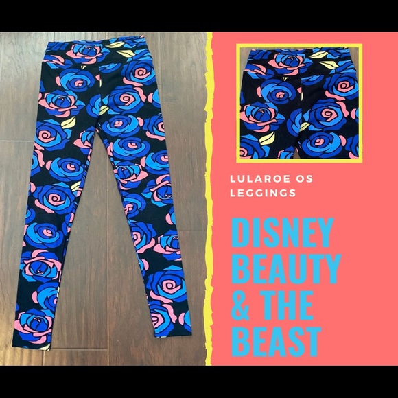 NWOT LLR Disney Roses OS Leggings 🦄 🚨 - Picture 3 of 6